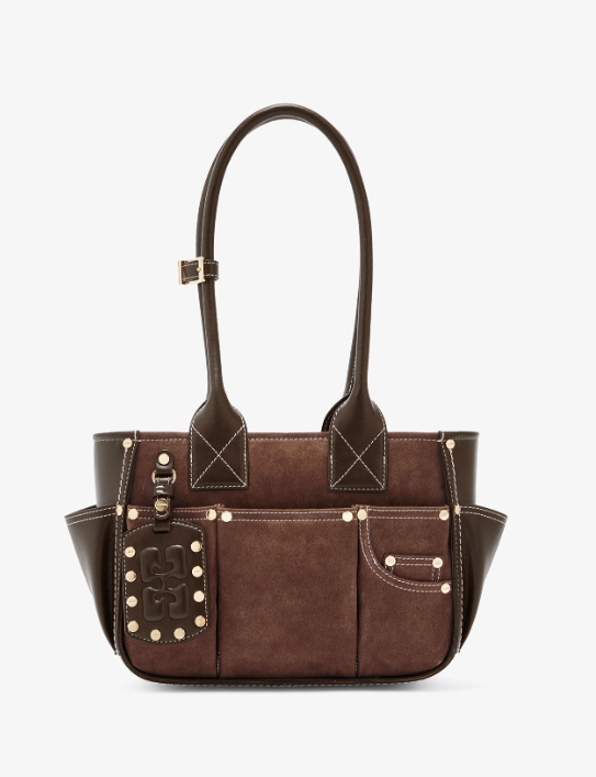 Bolso Ganni Posy ante marron